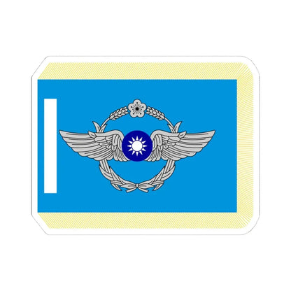 ROCAF Unit Flag (China) STICKER Vinyl Kiss-Cut Decal 4 Inch White - The Sticker Space
