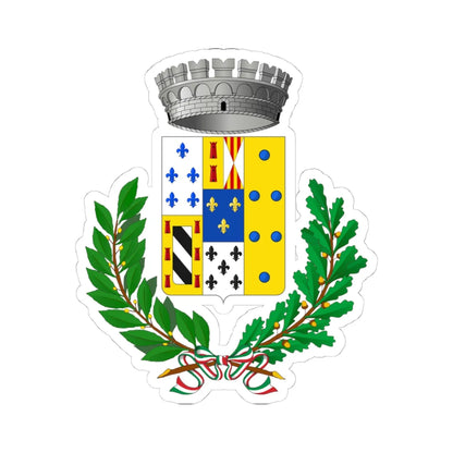 Roccalumera-Stemma (Italy) (Coat of Arms) STICKER Vinyl Kiss-Cut Decal 4 Inch White - The Sticker Space
