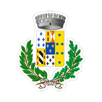 Roccalumera-Stemma (Italy) (Coat of Arms) STICKER Vinyl Kiss-Cut Decal 6 Inch White - The Sticker Space