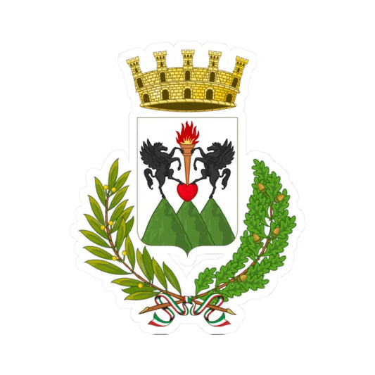 Roccarainola-Stemma (Italy) (Coat of Arms) STICKER Vinyl Kiss-Cut Decal 2 Inch White - The Sticker Space