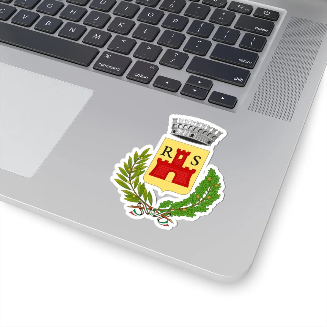 Roccasicura-Stemma (Italy) (Coat of Arms) STICKER Vinyl Kiss-Cut Decal - The Sticker Space