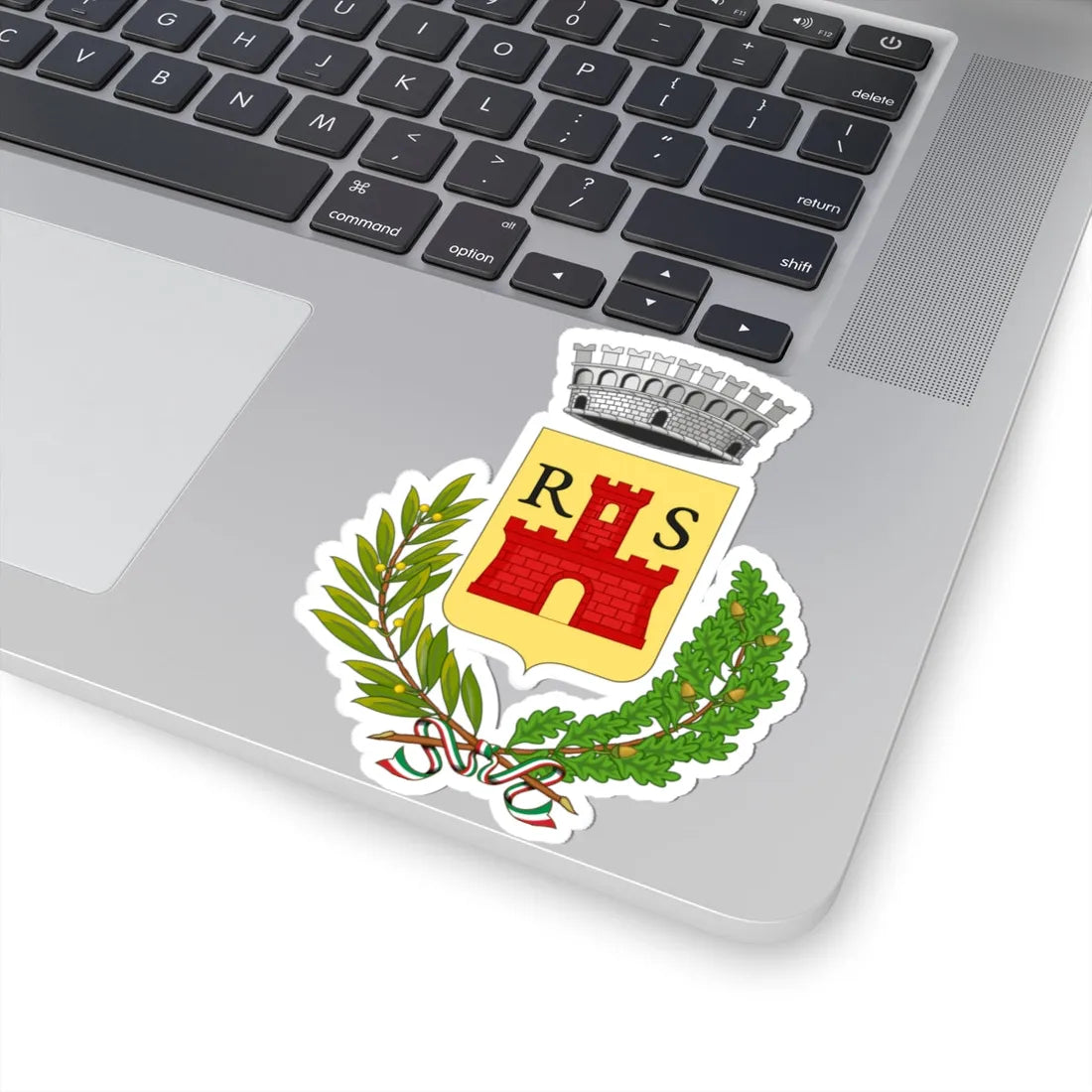 Roccasicura-Stemma (Italy) (Coat of Arms) STICKER Vinyl Kiss-Cut Decal - The Sticker Space