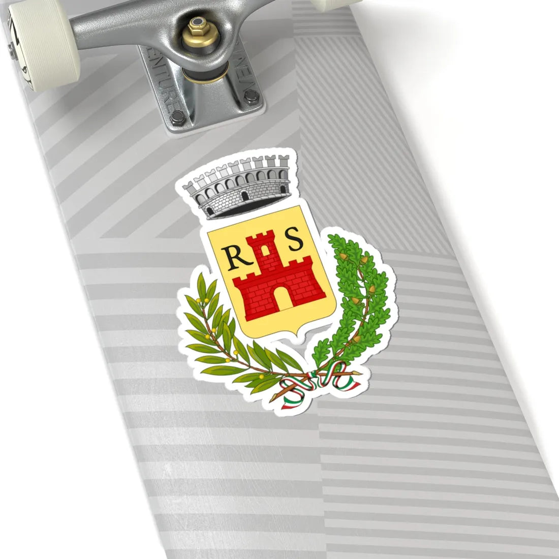 Roccasicura-Stemma (Italy) (Coat of Arms) STICKER Vinyl Kiss-Cut Decal - The Sticker Space