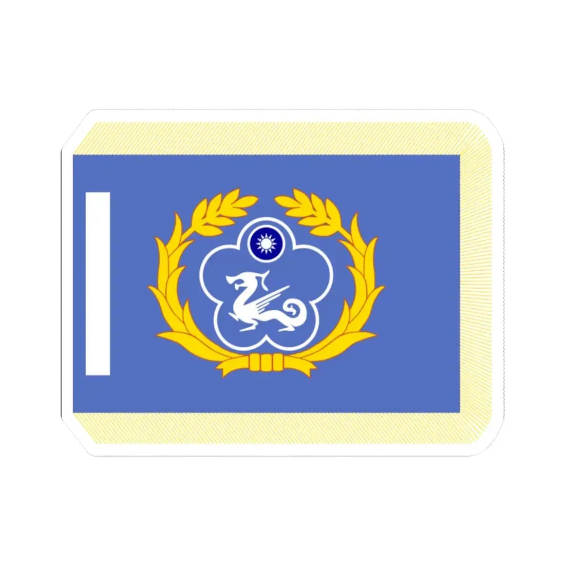 ROCCG Unit Flag (China) STICKER Vinyl Kiss-Cut Decal 2 Inch White - The Sticker Space