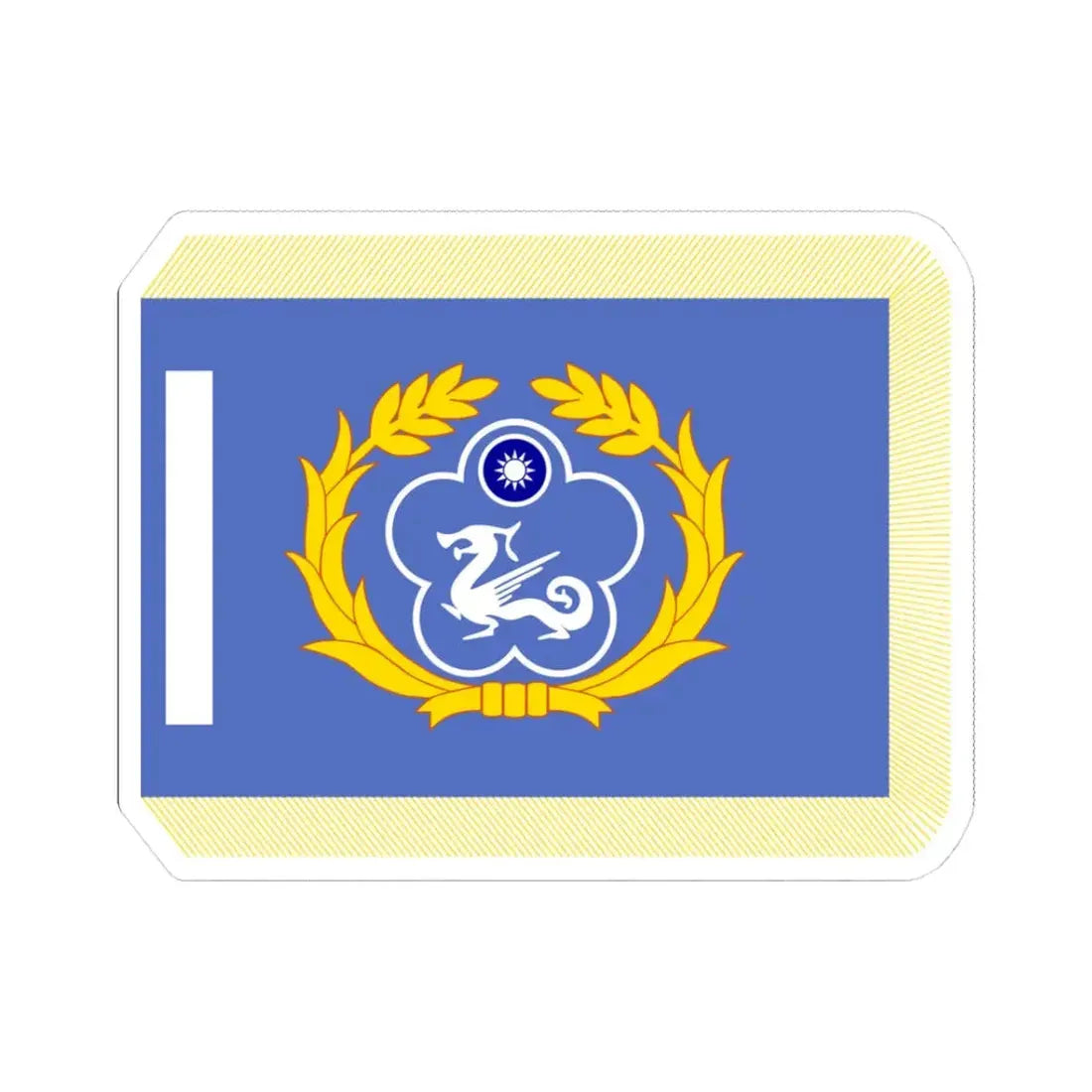 ROCCG Unit Flag (China) STICKER Vinyl Kiss-Cut Decal 3 Inch White - The Sticker Space