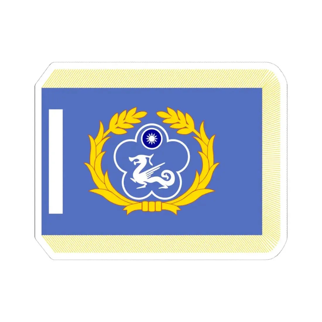 ROCCG Unit Flag (China) STICKER Vinyl Kiss-Cut Decal 4 Inch White - The Sticker Space