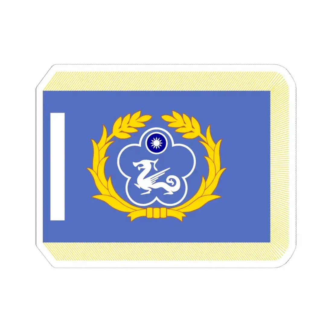 ROCCG Unit Flag (China) STICKER Vinyl Kiss-Cut Decal 6 Inch White - The Sticker Space