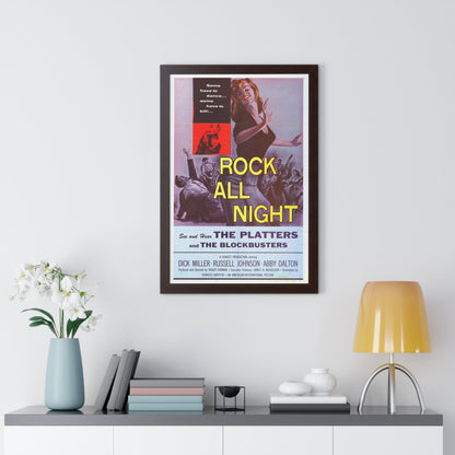 ROCK ALL NIGHT 1957 - Framed Movie Poster-The Sticker Space