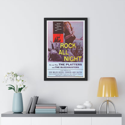 ROCK ALL NIGHT 1957 - Framed Movie Poster-The Sticker Space