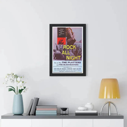 ROCK ALL NIGHT 1957 - Framed Movie Poster - The Sticker Space