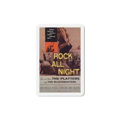 Rock All Night 1957 Movie Poster Refrigerator Magnet 6 Inch - The Sticker Space