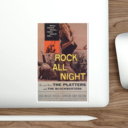 Rock All Night 1957 Movie Poster STICKER Vinyl Die-Cut Decal-The Sticker Space