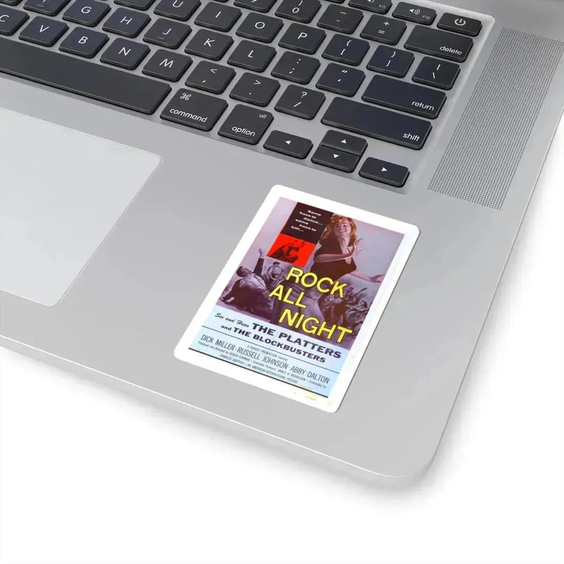 ROCK ALL NIGHT 1957 Movie Poster - STICKER Vinyl Kiss-Cut Decal - The Sticker Space