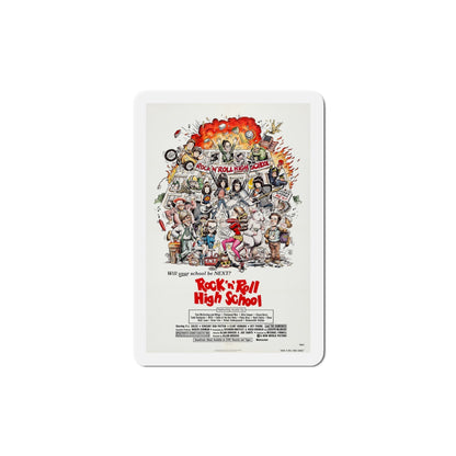 Rock 'n' Roll High School 1979 Movie Poster Die-Cut Magnet-4 Inch-The Sticker Space