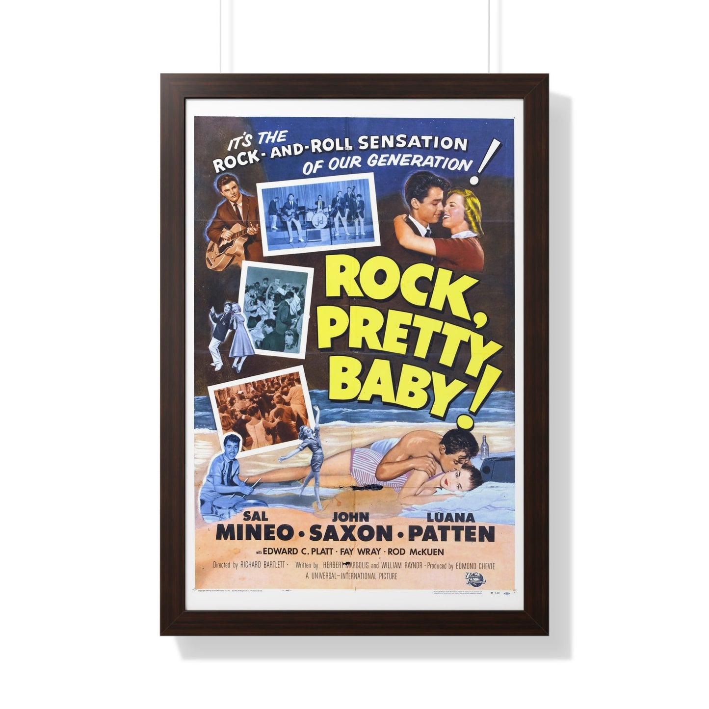 ROCK PRETTY BABY 1956 - Framed Movie Poster-20" x 30"-The Sticker Space