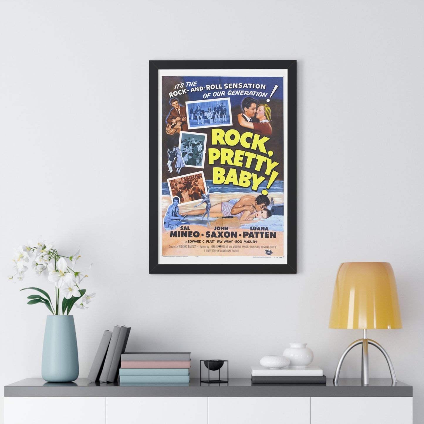 ROCK PRETTY BABY 1956 - Framed Movie Poster-The Sticker Space