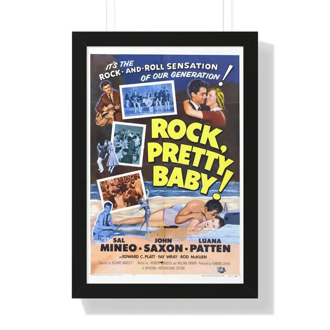 ROCK PRETTY BABY 1956 - Framed Movie Poster - The Sticker Space