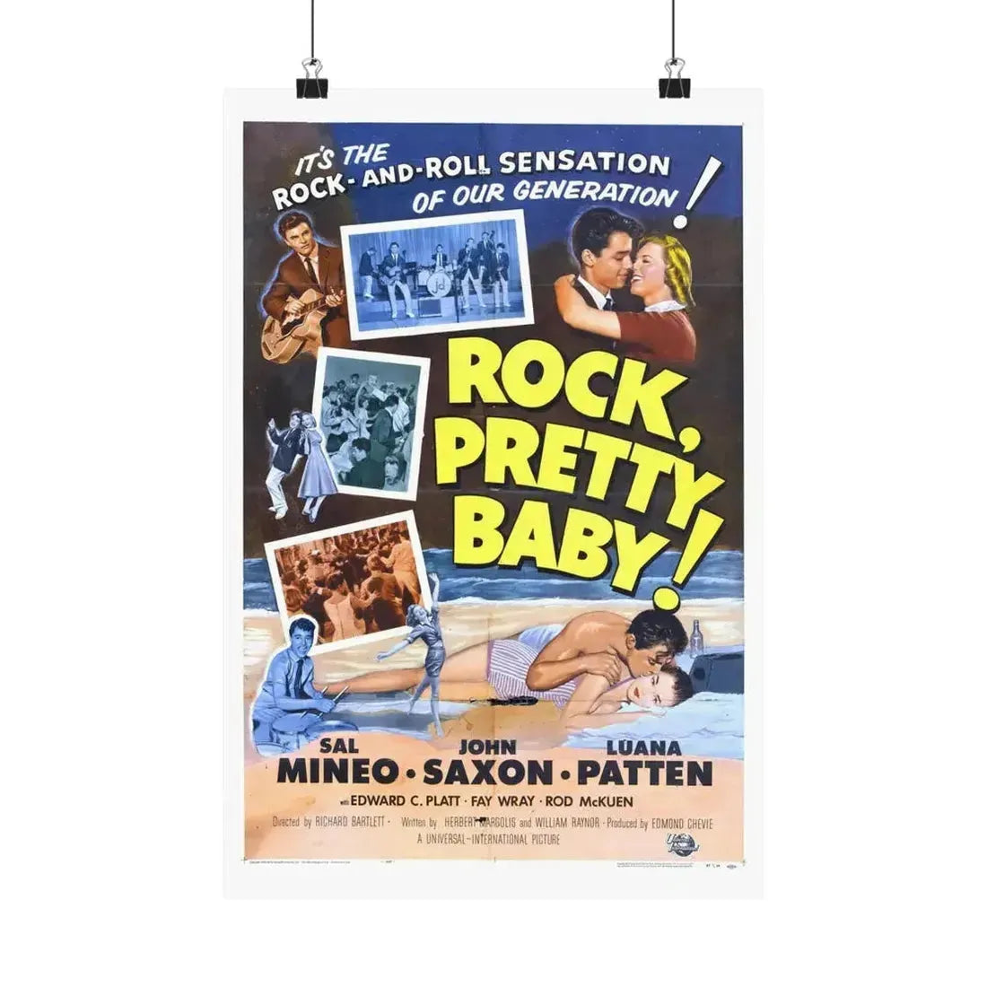 ROCK PRETTY BABY 1956 - Paper Movie Poster 12″ x 18″ Matte - The Sticker Space