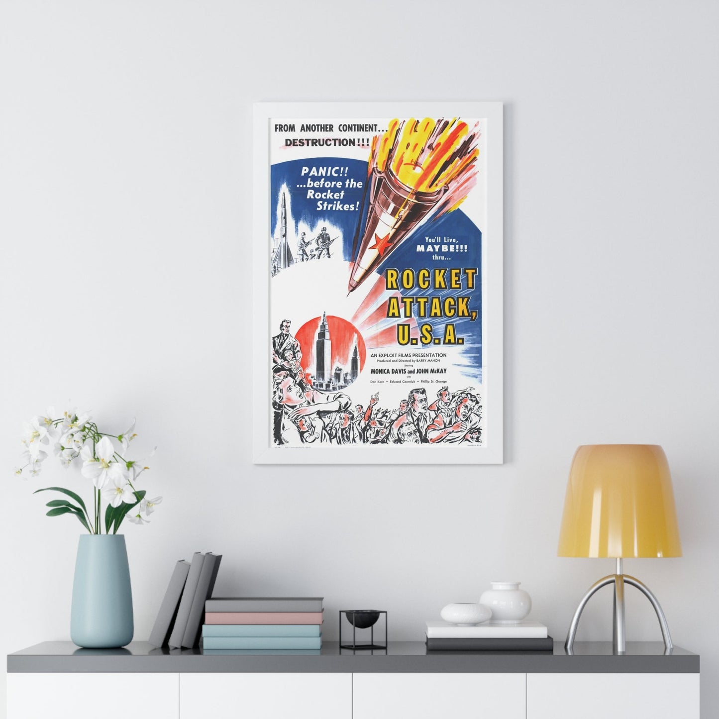 ROCKET ATTACK USA 1958 - Framed Movie Poster-The Sticker Space