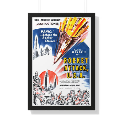 ROCKET ATTACK USA 1958 - Framed Movie Poster-20" x 30"-The Sticker Space