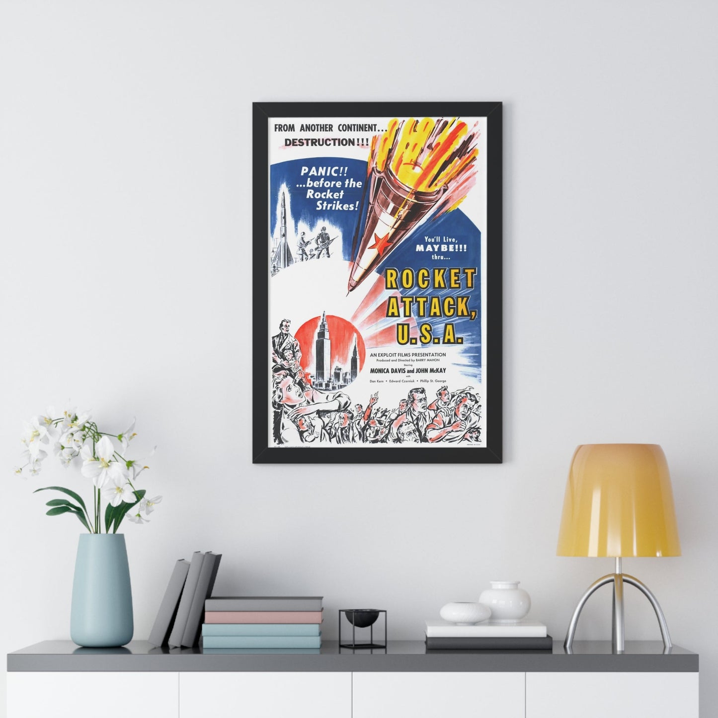 ROCKET ATTACK USA 1958 - Framed Movie Poster-The Sticker Space