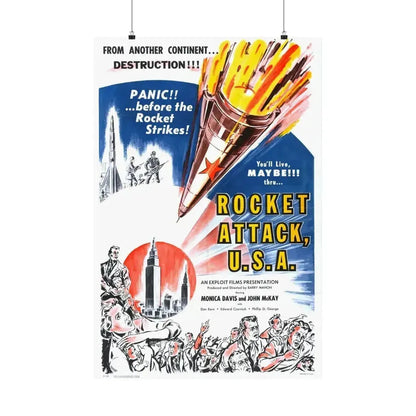 ROCKET ATTACK USA 1958 - Paper Movie Poster 24″ x 36″ Matte - The Sticker Space