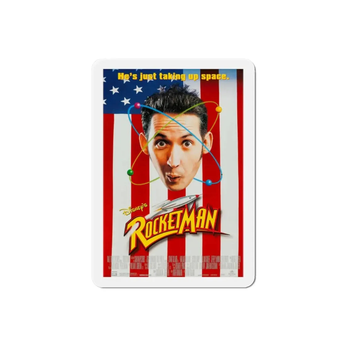 Rocketman 1997 Movie Poster Refrigerator Magnet - The Sticker Space