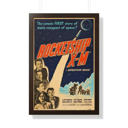 ROCKETSHIP X-M 1950 - Framed Movie Poster 20" x 30" Walnut - The Sticker Space