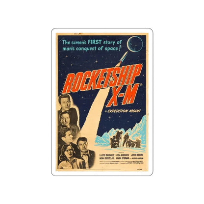 ROCKETSHIP X-M 1950 Movie Poster STICKER Vinyl Die-Cut Decal 3 Inch - The Sticker Space