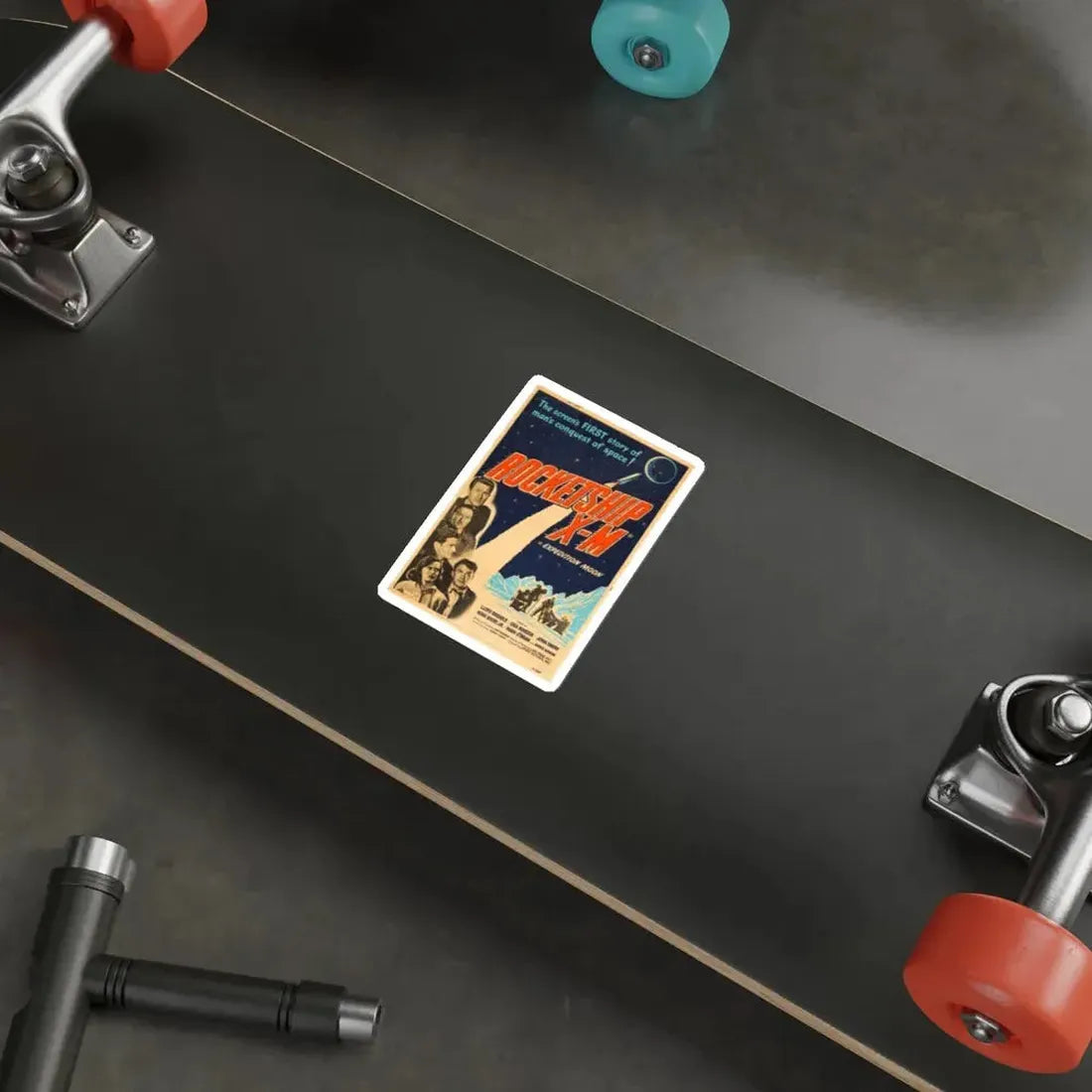 ROCKETSHIP X-M 1950 Movie Poster STICKER Vinyl Die-Cut Decal - The Sticker Space