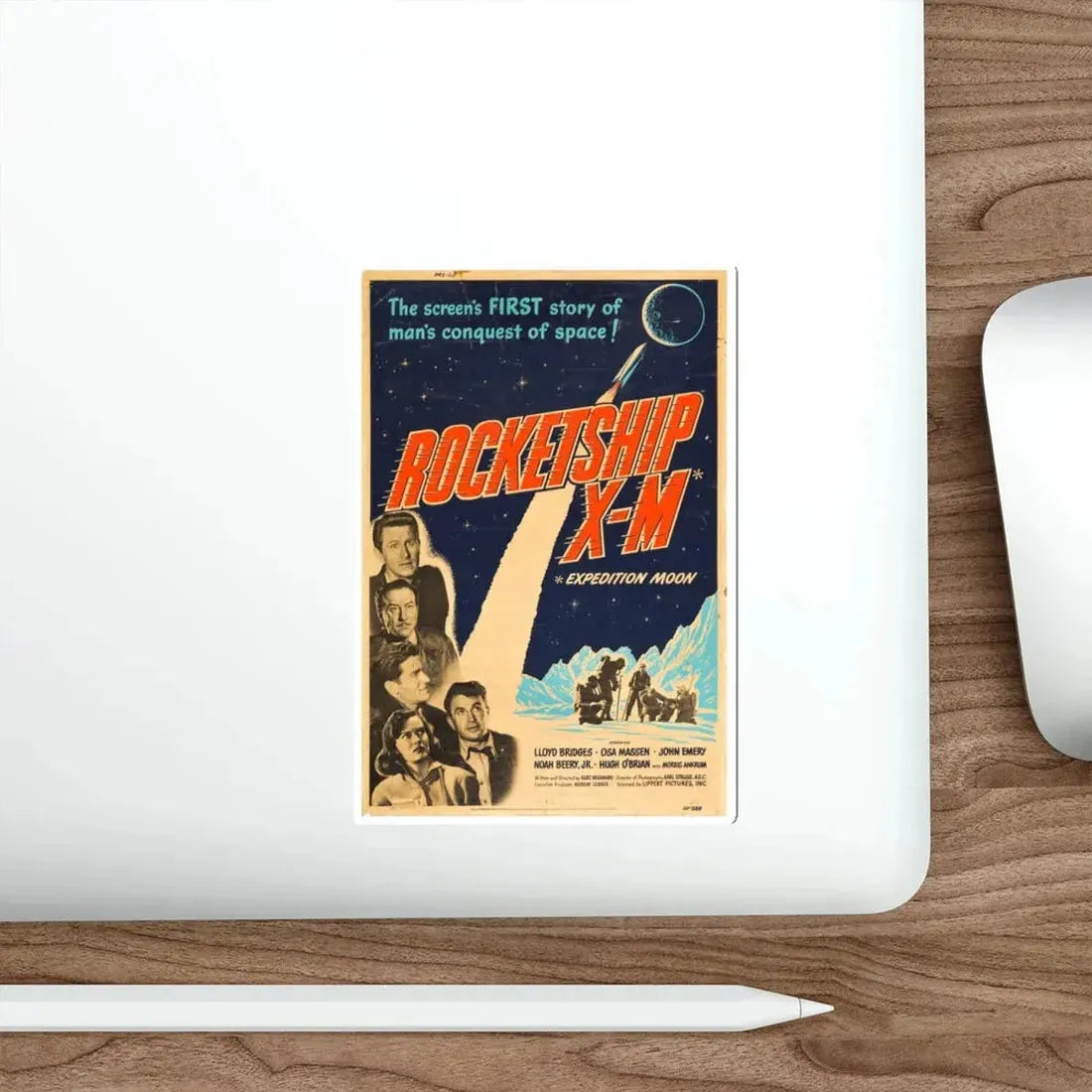 ROCKETSHIP X-M 1950 Movie Poster STICKER Vinyl Die-Cut Decal - The Sticker Space