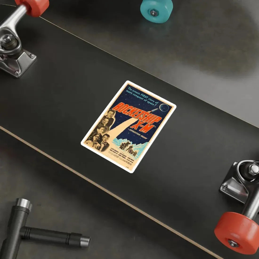 ROCKETSHIP X-M 1950 Movie Poster STICKER Vinyl Die-Cut Decal - The Sticker Space