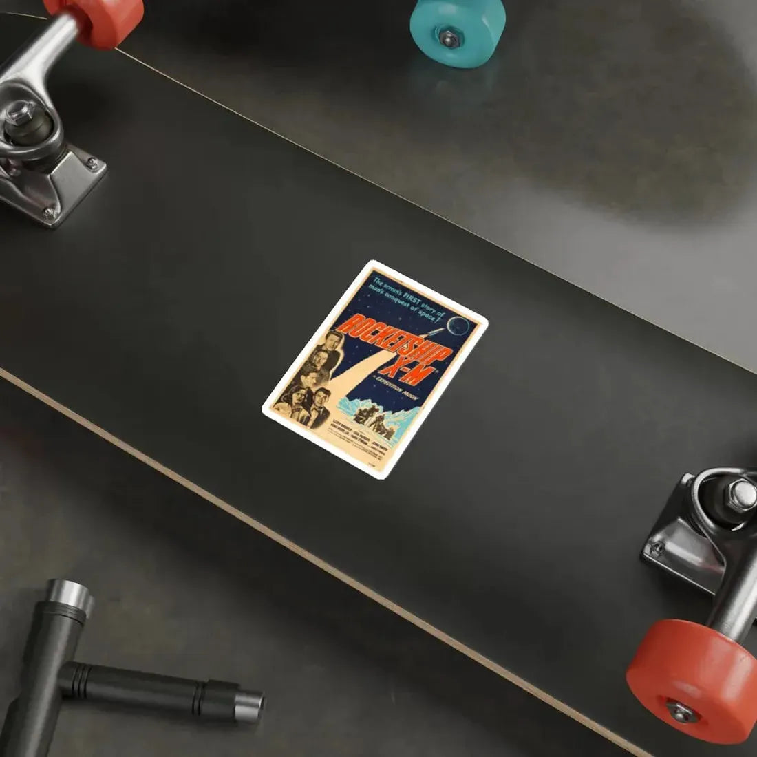 ROCKETSHIP X-M 1950 Movie Poster STICKER Vinyl Die-Cut Decal - The Sticker Space