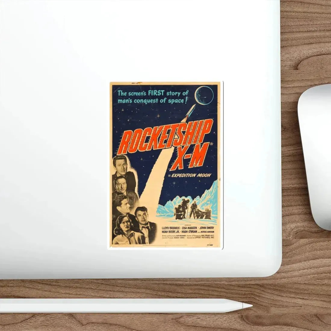ROCKETSHIP X-M 1950 Movie Poster STICKER Vinyl Die-Cut Decal - The Sticker Space