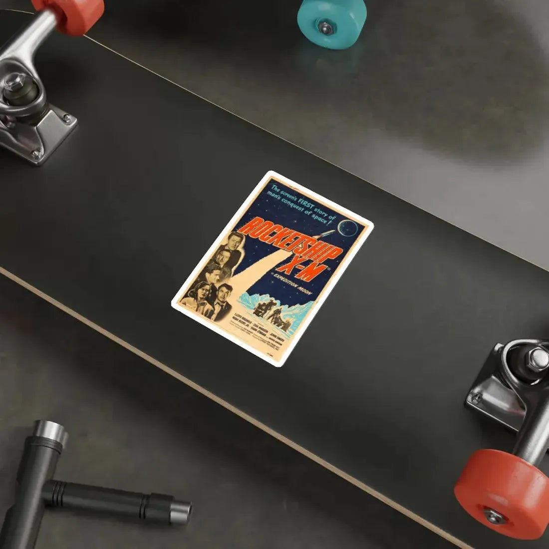 ROCKETSHIP X-M 1950 Movie Poster STICKER Vinyl Die-Cut Decal - The Sticker Space