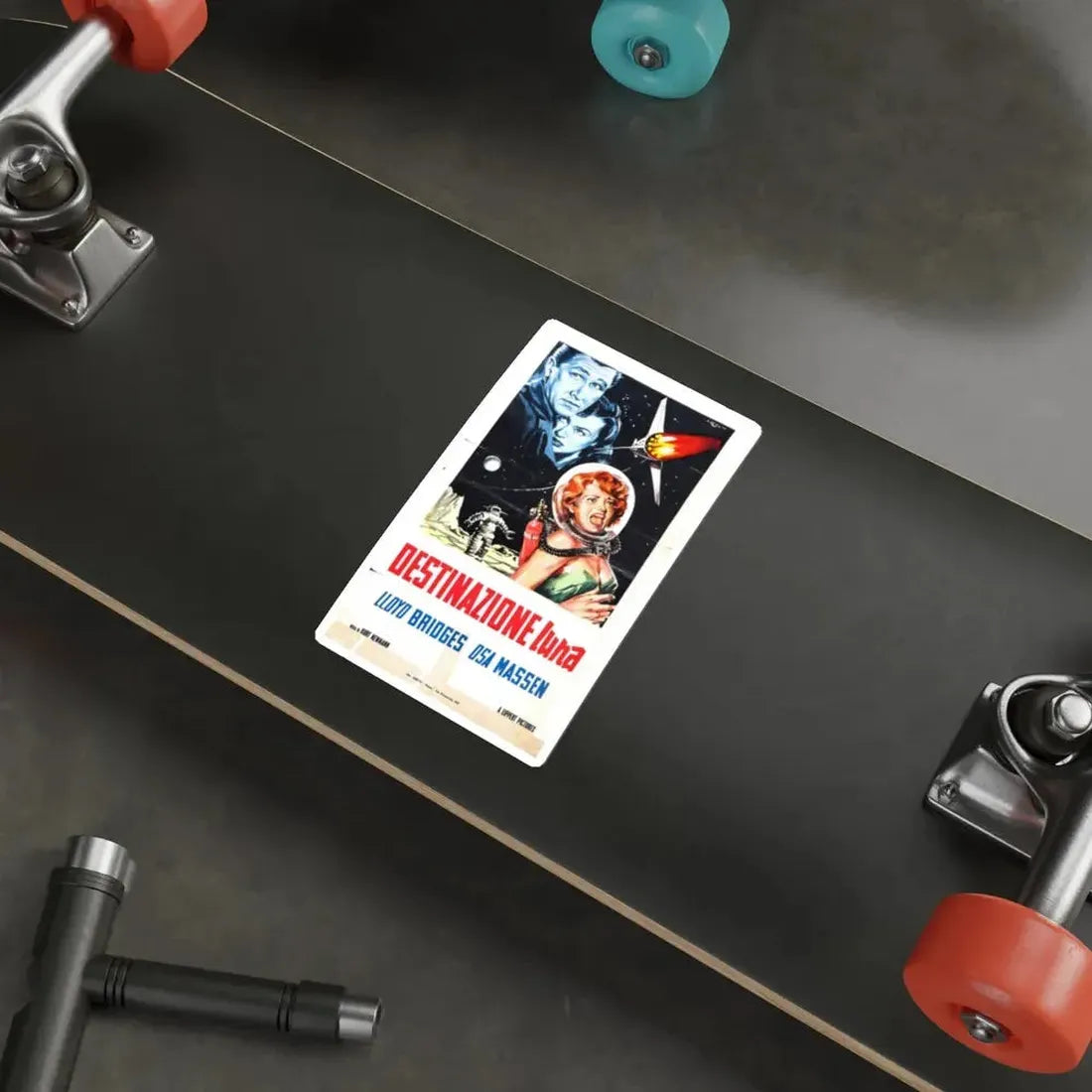 ROCKETSHIP X-M (ITALIAN) 1950 Movie Poster STICKER Vinyl Die-Cut Decal - The Sticker Space