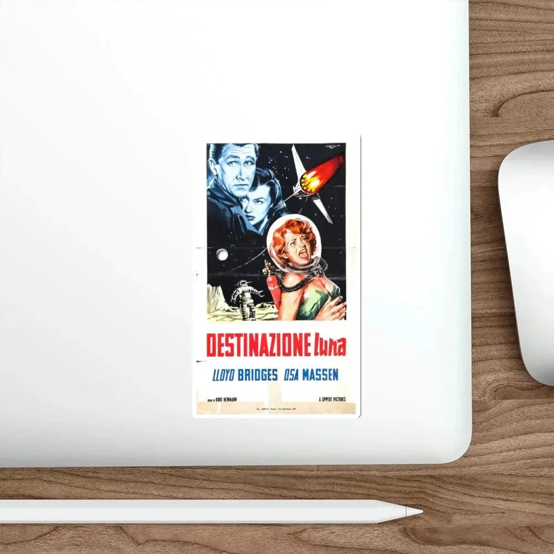 ROCKETSHIP X-M (ITALIAN) 1950 Movie Poster STICKER Vinyl Die-Cut Decal - The Sticker Space