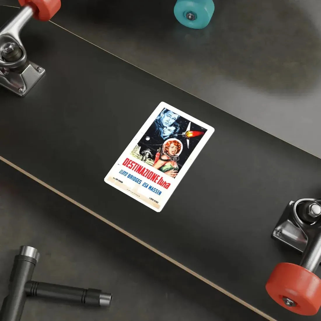 ROCKETSHIP X-M (ITALIAN) 1950 Movie Poster STICKER Vinyl Die-Cut Decal - The Sticker Space