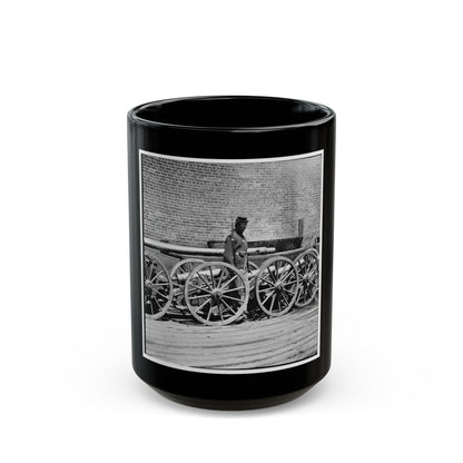 Rocketts, Richmond, Va. Confederate Brass Mountain Howitzers (U.S. Civil War) Black Coffee Mug-15oz-The Sticker Space