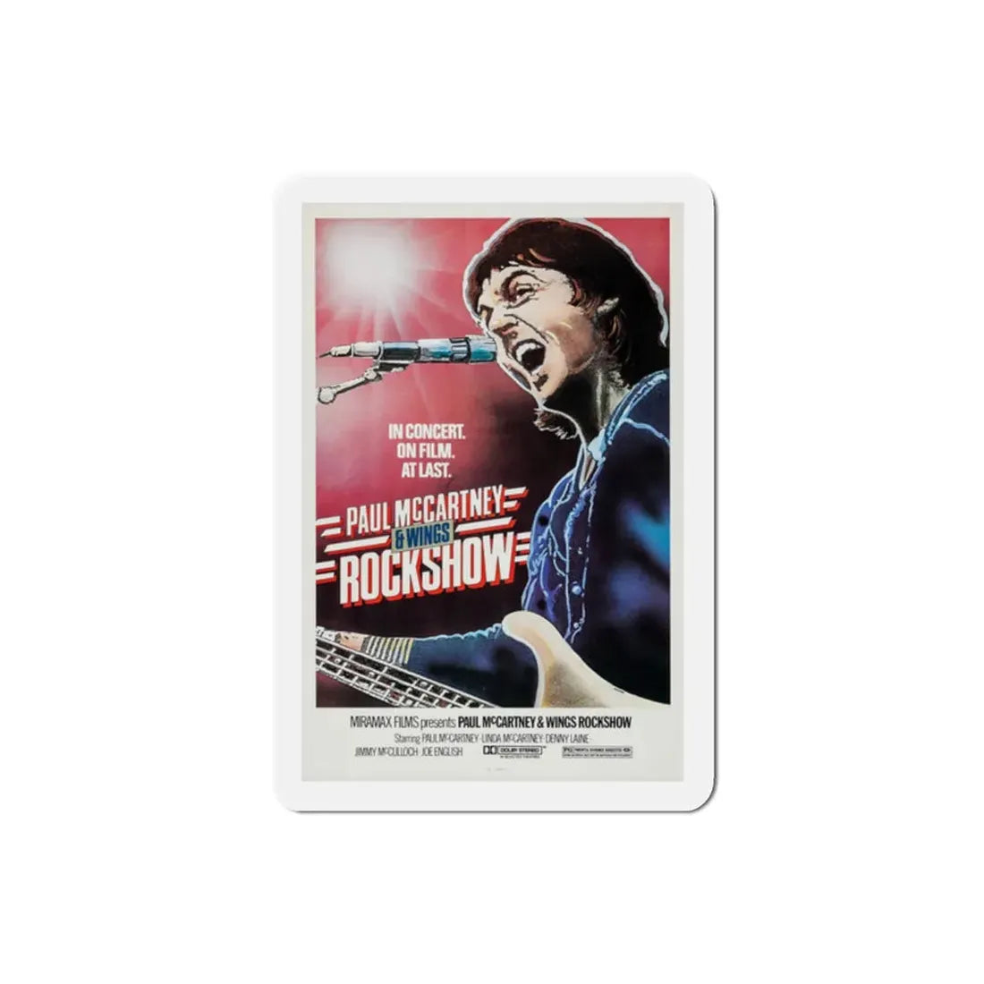 Rockshow 1980 Movie Poster Refrigerator Magnet - The Sticker Space