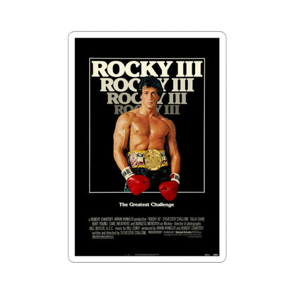 Rocky III 1982 Movie Poster STICKER Vinyl Die-Cut Decal-3 Inch-The Sticker Space