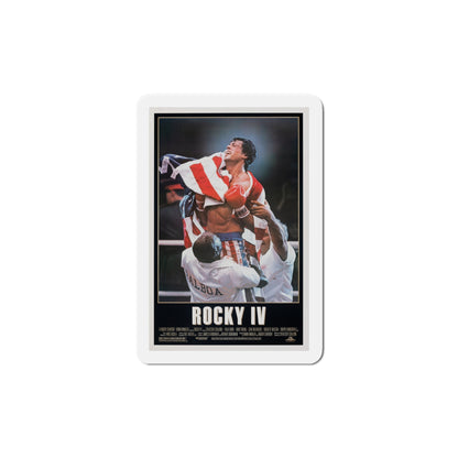 Rocky IV 1985 Movie Poster Die-Cut Magnet-6 × 6"-The Sticker Space