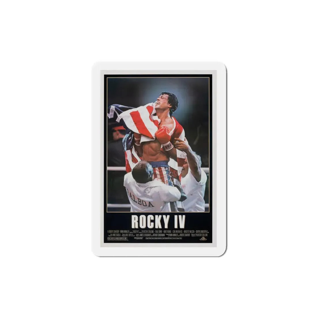 Rocky IV 1985 Movie Poster Refrigerator Magnet - The Sticker Space