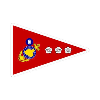 ROCMC Colonels Flag 1964 (China) STICKER Vinyl Kiss-Cut Decal 3 Inch White - The Sticker Space