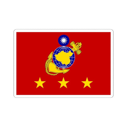 ROCMC Generals Flag (China) STICKER Vinyl Kiss-Cut Decal 6 Inch White - The Sticker Space