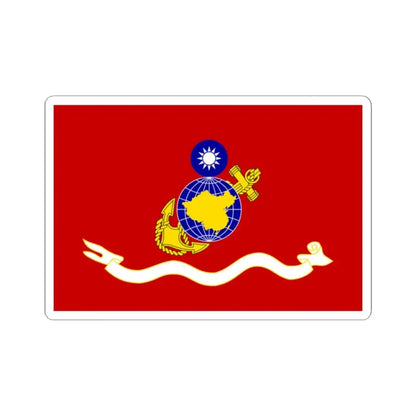 ROCMC Unit Flag 1960 (China) STICKER Vinyl Kiss-Cut Decal 2 Inch White - The Sticker Space