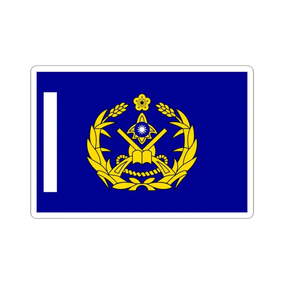 ROCMP Unit Flag 1964 (China) STICKER Vinyl Kiss-Cut Decal 3 Inch White - The Sticker Space