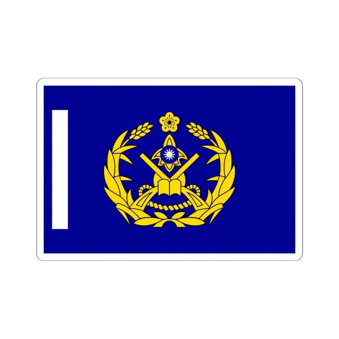 ROCMP Unit Flag 1964 (China) STICKER Vinyl Kiss-Cut Decal 6 Inch White - The Sticker Space