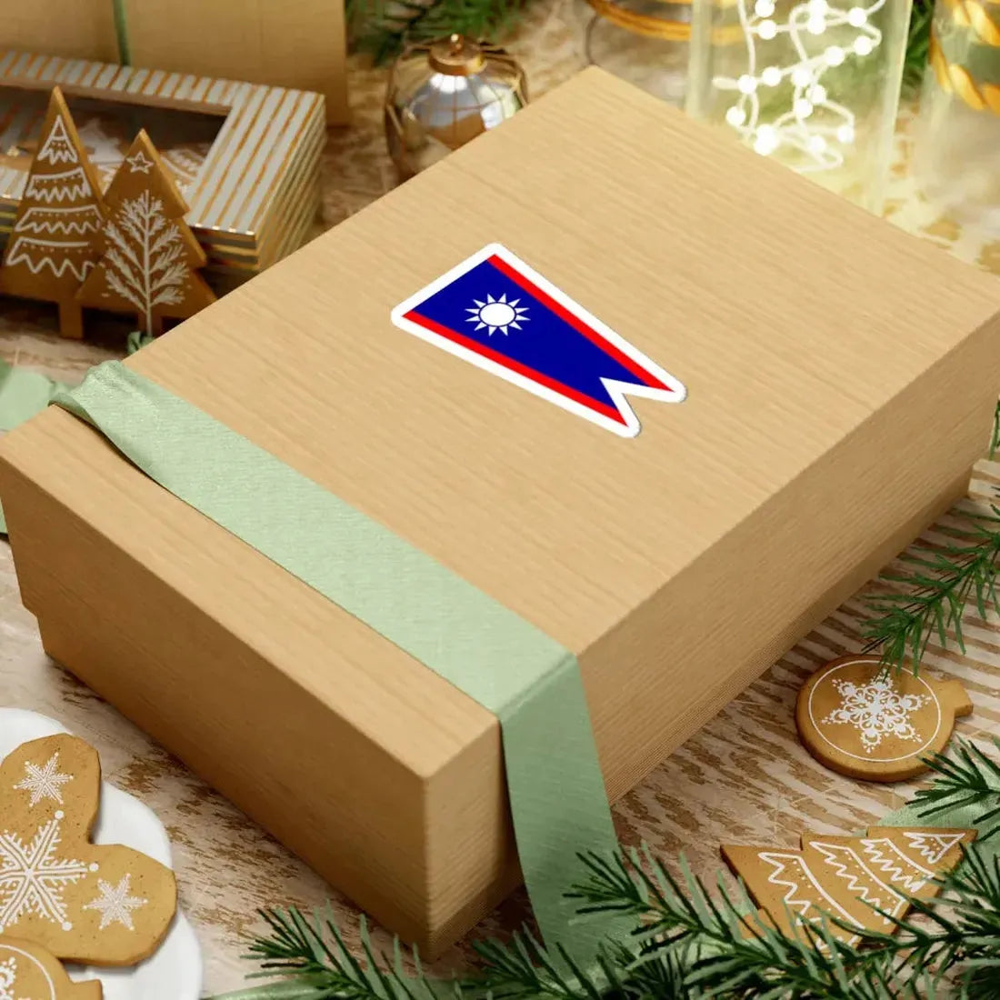 ROCN Battle Fleet Leaders Pennant (China) STICKER Vinyl Kiss-Cut Decal - The Sticker Space