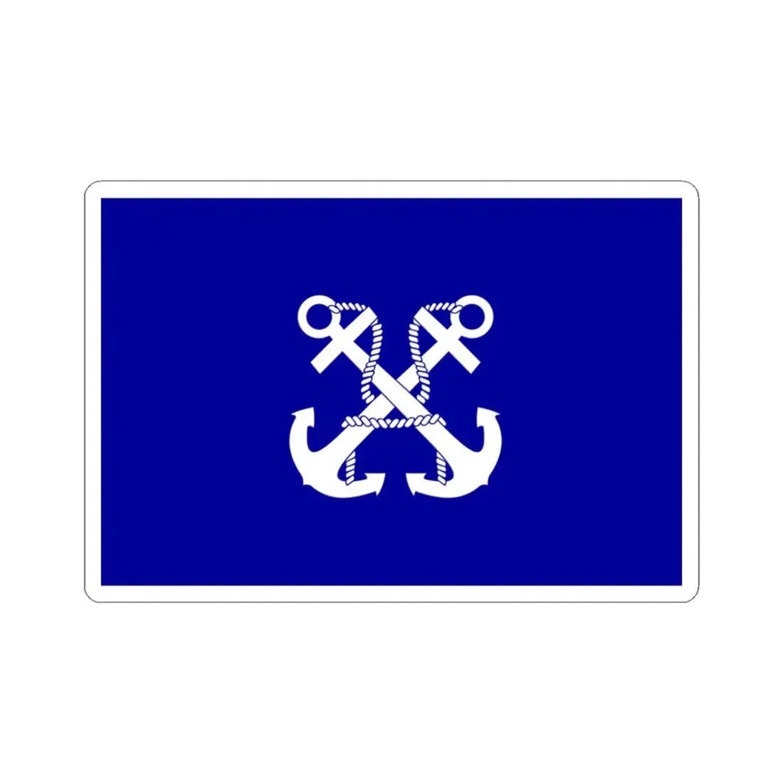 ROCN Commander-in-Chiefs Flag 1929 (China) STICKER Vinyl Kiss-Cut Decal 3 Inch White - The Sticker Space